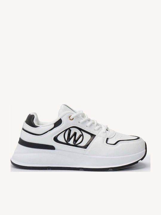 Ligglo Weiß Schwarze Damen Sneakers Farbzusamme...