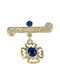 Mertzios.gr Child Safety Pin with Cross