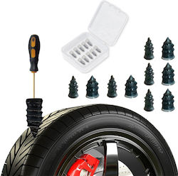 Set 10 Vulcanizing Plugs Quick Tire Repair Puncture Repair Kit