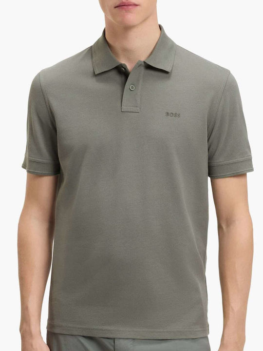 Boss Prime Polo Bluza Tricou Cu Mânecă Scurtă Gri