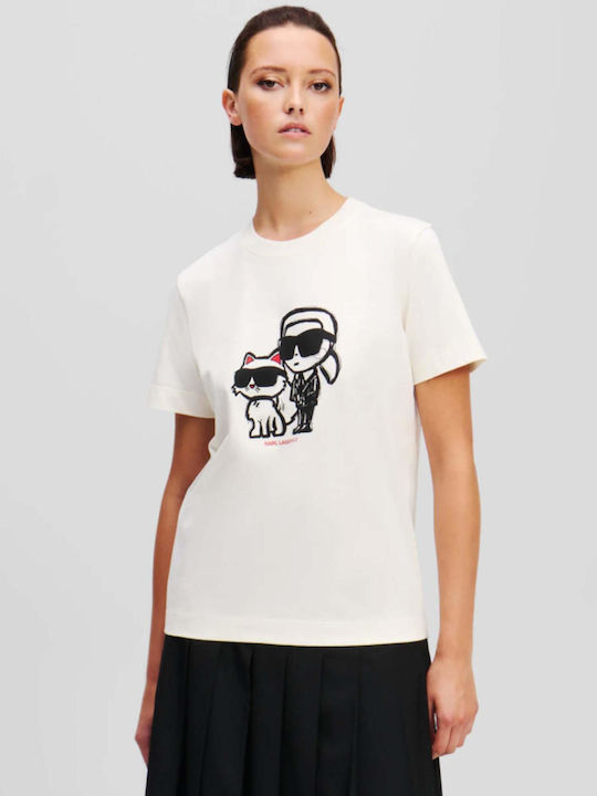 Ikon Γυναικείο T-shirt Εκρού