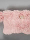 Furry Toiletry Bag Zipper T400-1 Pink Handle Furry White Egg 19x30 1pc