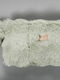 Furry Toiletry Bag Zipper T400-4 Mint Handle Furry White Egg 19x30 1pc