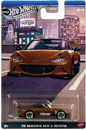 Hot Wheels Silver Series-Compact Kings Αυτοκινητάκι '15 Mazda MX-5 Miata 1:64 για 3+ Ετών (Διάφορα Σχέδια) 1τμχ