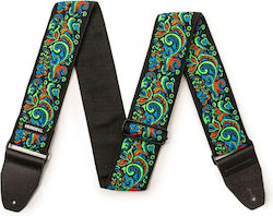 Dunlop Jh27 Jimi Hendrix Blacklight Love Drops Blue Strap Ζώνη Κιθάρας