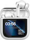 Akai Proffesional BTE-J600W In-ear Bluetooth Handsfree Ακουστικά με Θήκη Φόρτισης Λευκά