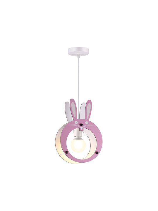 Aca Einfaches Licht Kinderdeckenleuchte Deckenleuchte mit Fassung E27 Rosa