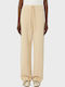 Women's Fabric Trousers Sand