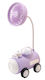 Tisch Tragbarer Ventilator USB 4W Lila