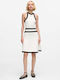 Summer Mini Knitted White Dress