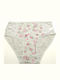 Cotton Women's Briefs with Lace Gray