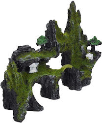 Aquariendekorationen Felsen Grau Grün Weiß 17 X 23,5 X 8,5 Cm