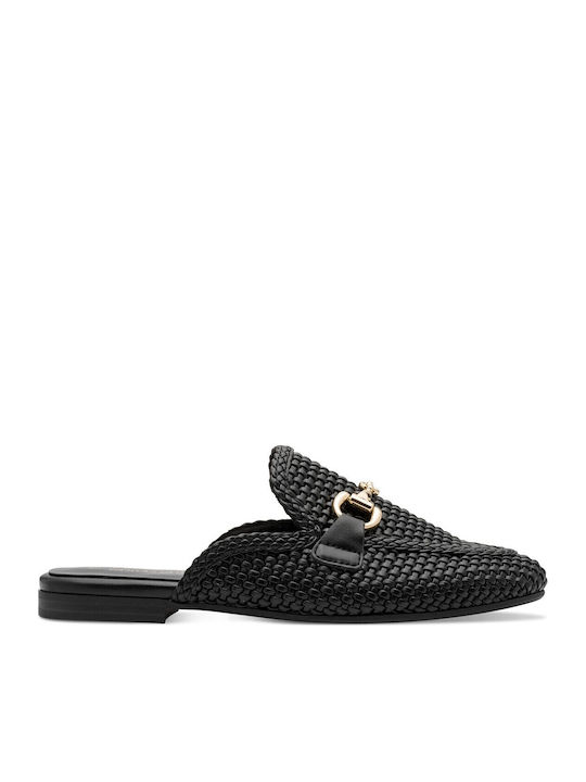 Marco Tozzi Flat Mules σε Μαύρο Χρώμα