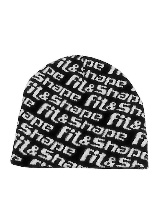 Beanie Unisex Σκούφος Πλεκτός σε Μαύρο χρώμα
