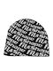 Beanie Unisex Σκούφος Πλεκτός σε Μαύρο χρώμα