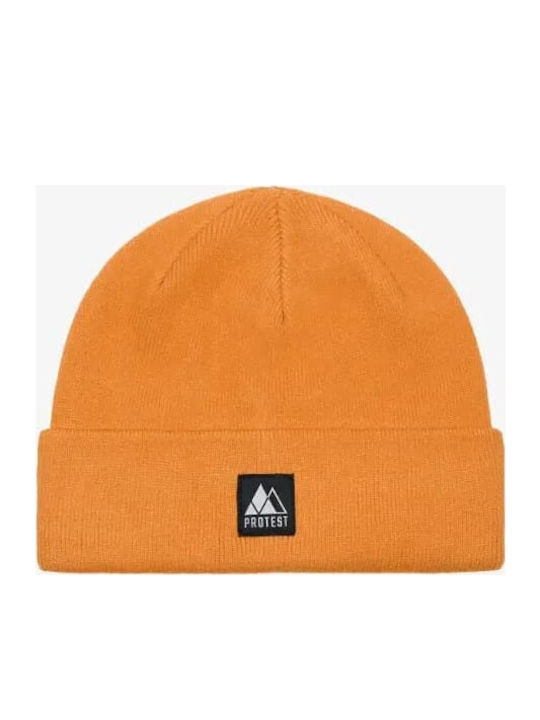 Beanie Unisex Σκούφος Πλεκτός σε Καφέ χρώμα