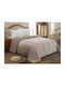 Adam Home Κουβερτοπάπλωμα με Γέμιση Microfiber Υπέρδιπλο 220x240εκ. Taupe 740 GSM