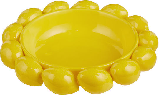 Butlers Lemon Πιάτο Βαθύ Κεραμικό Κίτρινο με Διάμετρο 25cm