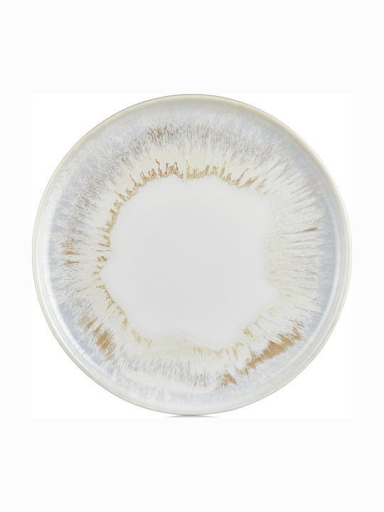 By Bone Wave Πιάτο Ρηχό από Πορσελάνη με Διάμετρο 22cm 12τμχ