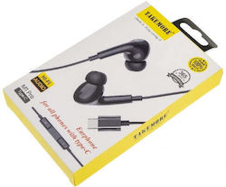 M1 Pro În ureche Handsfree cu două căști cu mufă USB-C Transparent