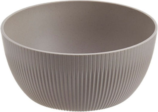 Leone Servierschüssel Rund aus Melamin Gray mit Durchmesser 23cm