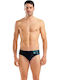 Kikko Men's Swimwear Slip Black Striped