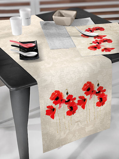 Saint Clair Fabric Placemats Red 45x33cm