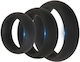 Thick 3 C-ring Set Stretchy Silicone Black