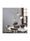 Ideal Lux Κρεμαστό Φωτιστικό Χρυσό με Ντουί E27 30x30εκ.