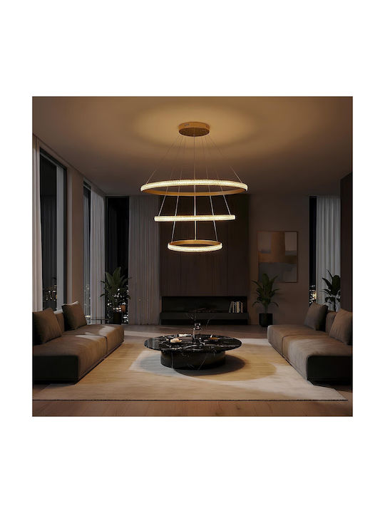 kelvo Diamond Pendant Light White 80x80x80cm