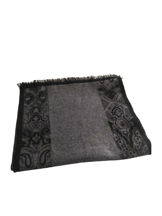 Valentine's Day Men's Wool Gray Scarf