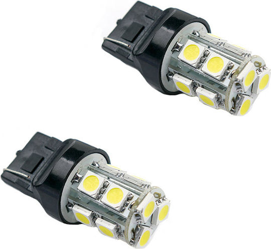 Carner Lamps Car T20 / W21W / W3x16d LED White 12V 2pcs