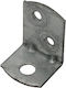 Heavy-Duty Galvanized Corner Shelf Supports in Silver Color 100 Pieces