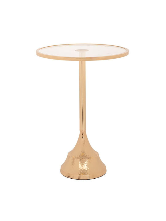 Round Side Metal Gold Coffee Table W35xL35xH47cm