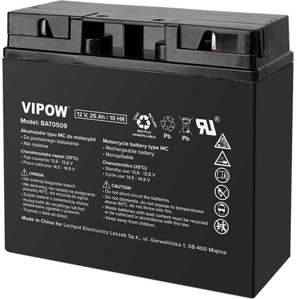 Vipow 12V 25Ah UPS-Batterie 10 Stunden
