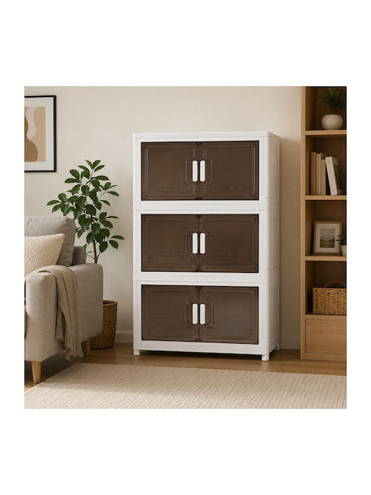 Пластмасов Офисен Шкаф с Колелца 60x34x105см