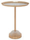 Iliadis Metallic Round Decorative Tray with Mirror 30x30x40cm