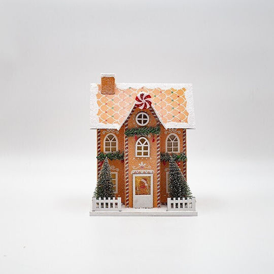 Estheti Papierhaus Beiges Candy Beleuchtetes 15,5x12x20,5cm 2 Stücke 600-47754