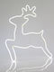 ESTHETI Rentier 3m Neon LED mit Lichtschlauch Monokanal Weiß 65x58cm Ip44 2 Stücke