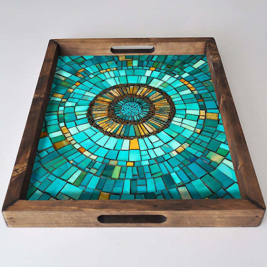 Aberto Design Ξύλινος Δίσκος Σερβιρίσματος 48x38x4cm