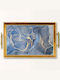 Aberto Design Rectangular Serving Tray in Blue Color 50x29x3.5cm 244KNG1911 1pcs