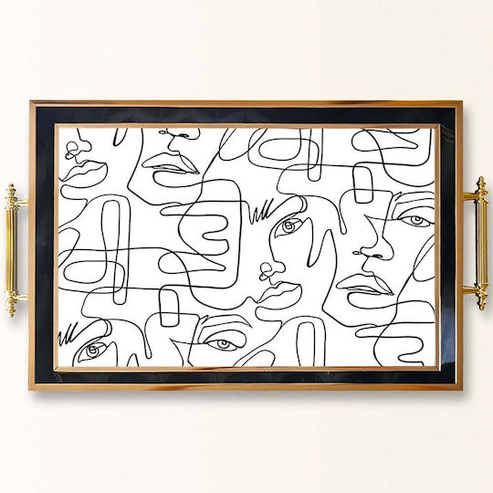 Aberto Design Δίσκος Σερβιρίσματος 50x29x3.5cm