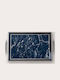 Aberto Design Rectangular Serving Tray in Blue Color 50x29x3.5cm 244KNG1922 1pcs