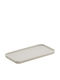 Leone Plastic Rectangular Serving Tray in Beige Color 25.7cm T8804.Y 1pcs