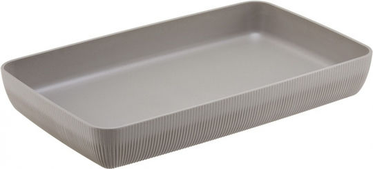 Leone Plastic Rectangular Serving Tray in Gray Color T8811.T 1pcs