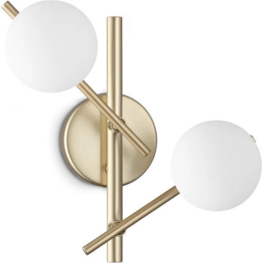 Ideal Lux Lamp Wall Gold