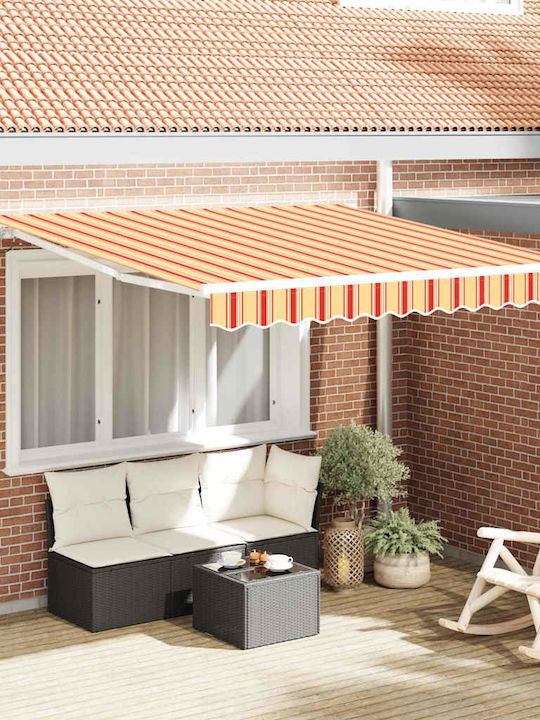 vidaXL Terrace Wall Tent with LED Light Yellow ...