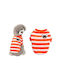 Value Imports Φουτερ Σκυλου Fleece Face Stripes Xlarge 35cm Orange