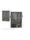 Vestiamo Casa Fabric Wardrobe with Zipper and Shelves in Gray Color 115x45x170cm