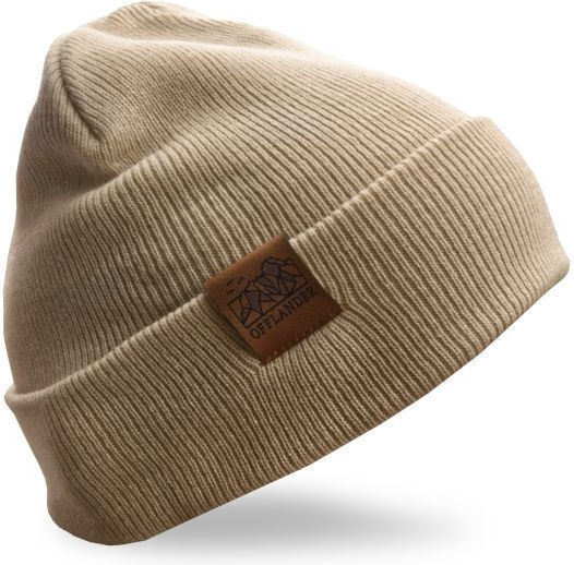 Beanie Unisex Beanie Knitted in Beige color